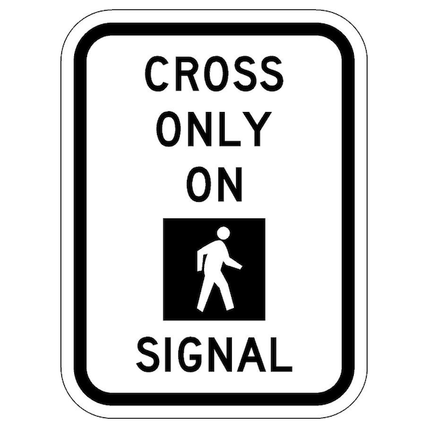 Sign Solutions Usa 12 in Height, 9 in Width, Aluminum, Vertical Rectangle DUS08DWT0912R10-2 - main